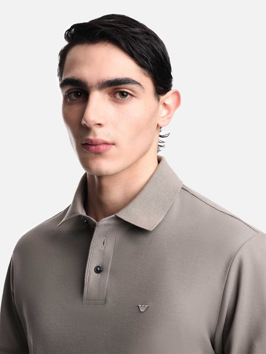 Armani Regular fit piqué polo shirt