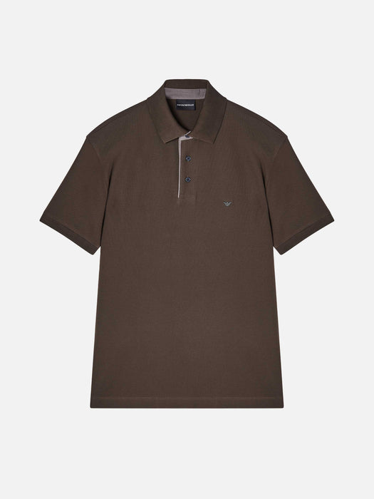 Armani Regular fit piqué polo shirt