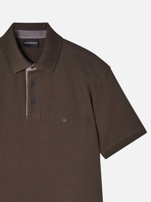 Armani Regular fit piqué polo shirt