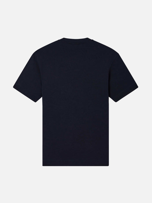 Armani Slim fit T-shirt in heavy jersey with domed eagle