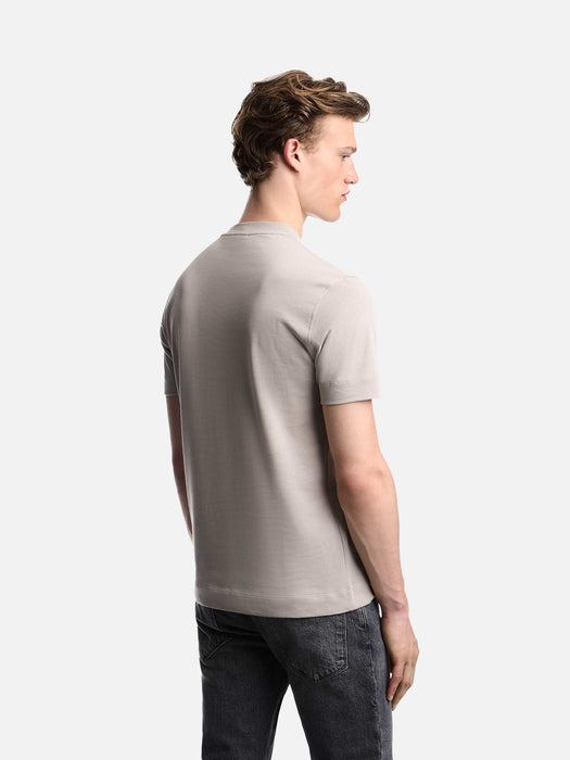 Armani Slim fit T-shirt in heavy jersey with domed eagle