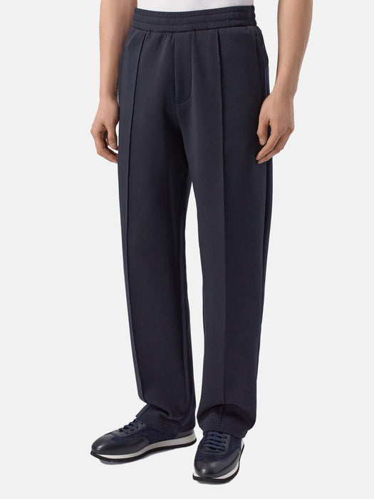 Armani Double-knit trousers with pleats