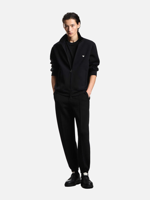 Armani Jersey t-shirt with embroidery in lyocell-blend Essential