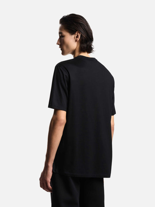 Armani Jersey t-shirt with embroidery in lyocell-blend Essential