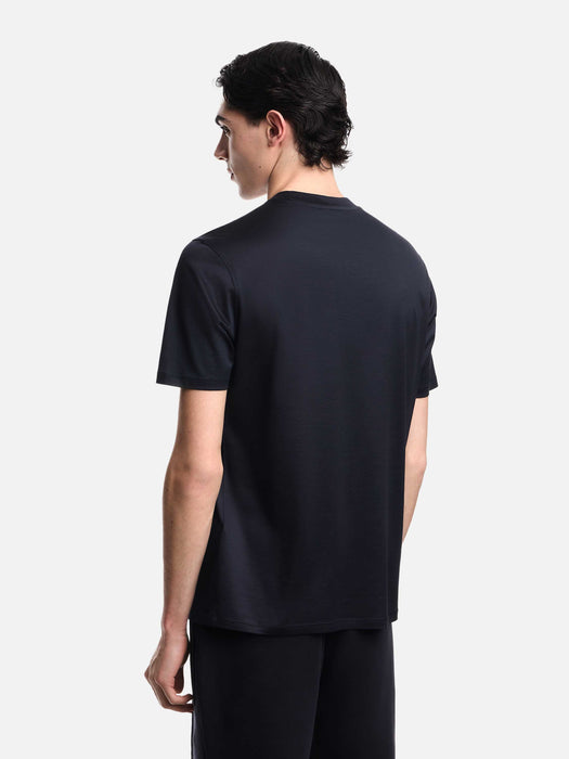 Armani Lyocell blend jersey T-shirt with EA logo embroidery