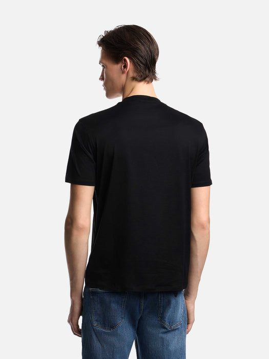 Armani Lyocell-blend jersey T-shirt with EA logo print