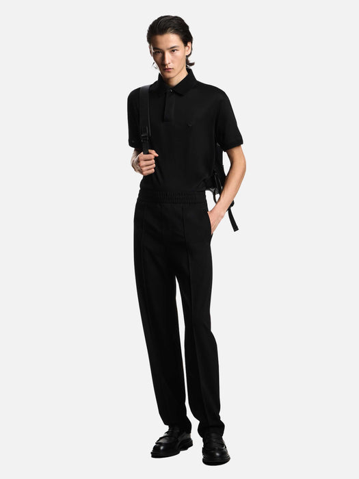 Armani Nylon trousers with an elasticated waist