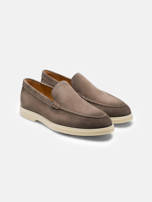 Magnanni Grey Suede Loafers