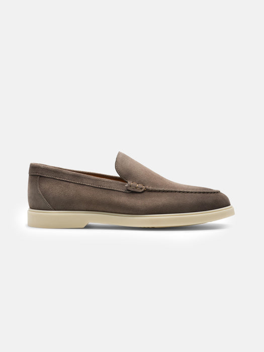 Magnanni Grey Suede Loafers