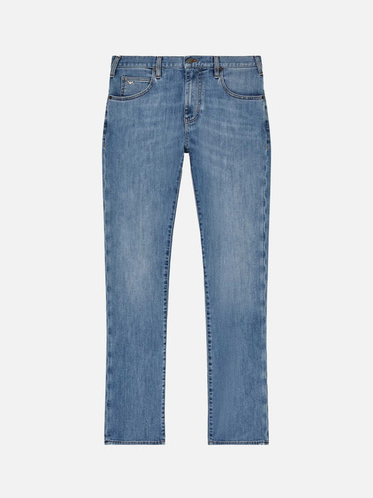 Armani J45 Regular-fit washed 11.5 oz comfort denim jeans
