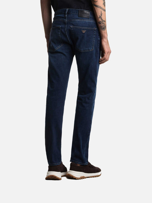 Armani J45 Regular-fit washed 11.5 oz comfort denim jeans