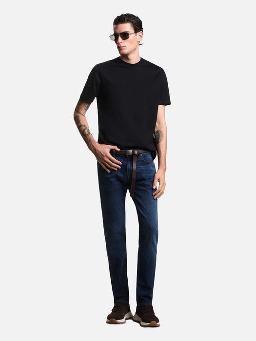 Armani J45 Regular-fit washed 11.5 oz comfort denim jeans