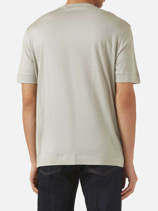 Armani Logo patch t-shirt in Cotton & Lyocell