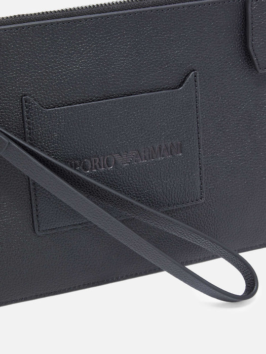 Armani Tumbled-leather pouch