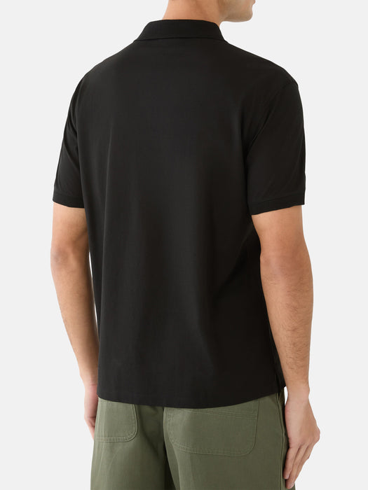 Armani Jersey polo shirt with embossed EA logo embroidery