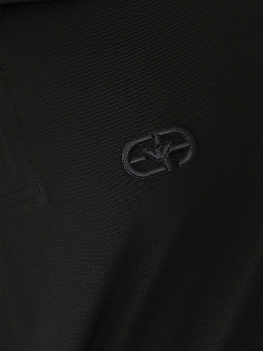 Armani Jersey polo shirt with embossed EA logo embroidery
