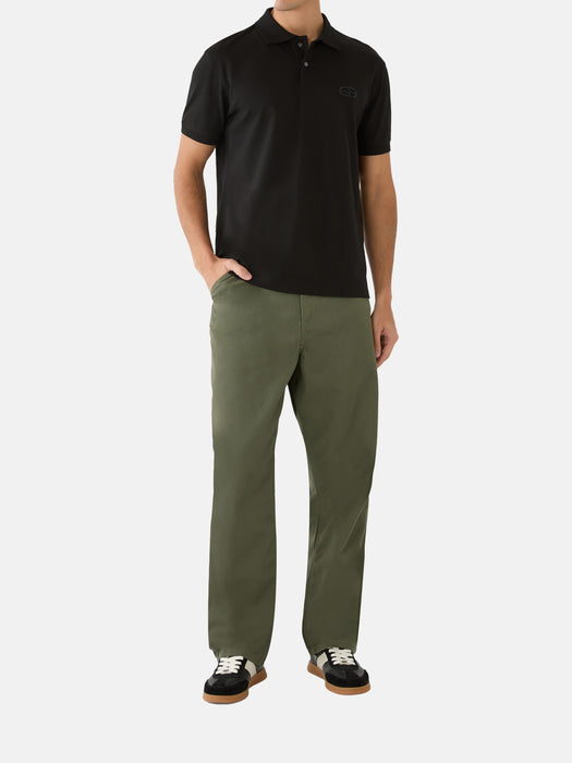 Armani Jersey polo shirt with embossed EA logo embroidery