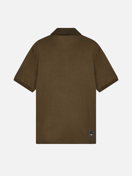 Armani Travel Essential Lyocell-blend jersey polo shirt