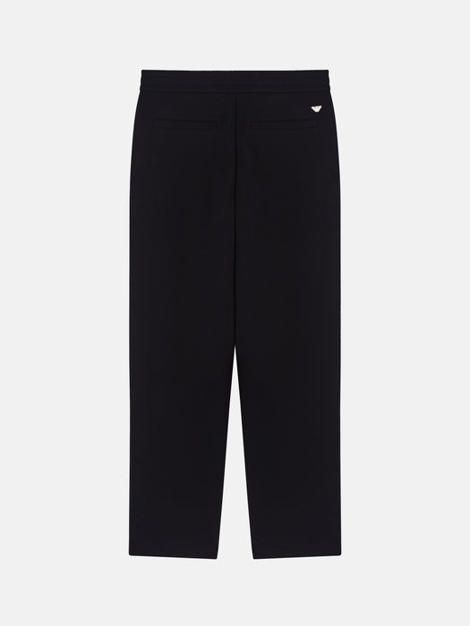 Armani Double-knit trousers with pleats
