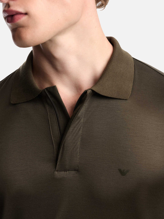 Armani Travel Essential Lyocell-blend jersey polo shirt
