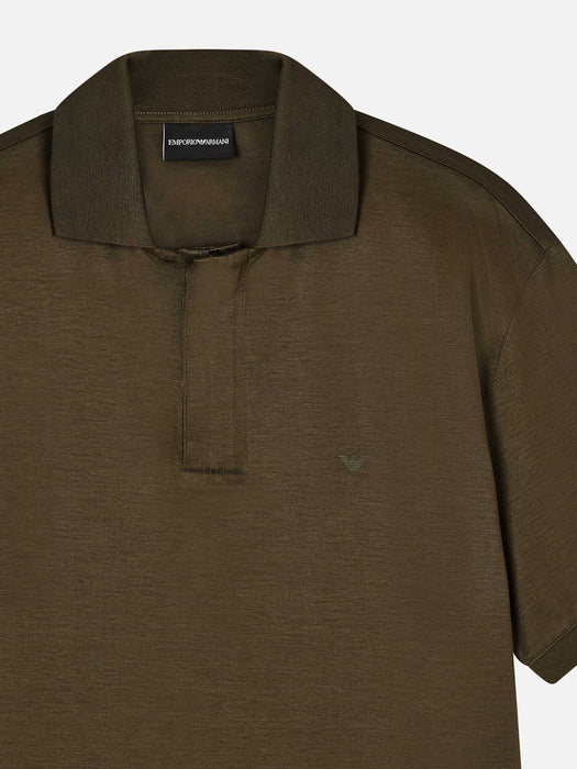 Armani Travel Essential Lyocell-blend jersey polo shirt