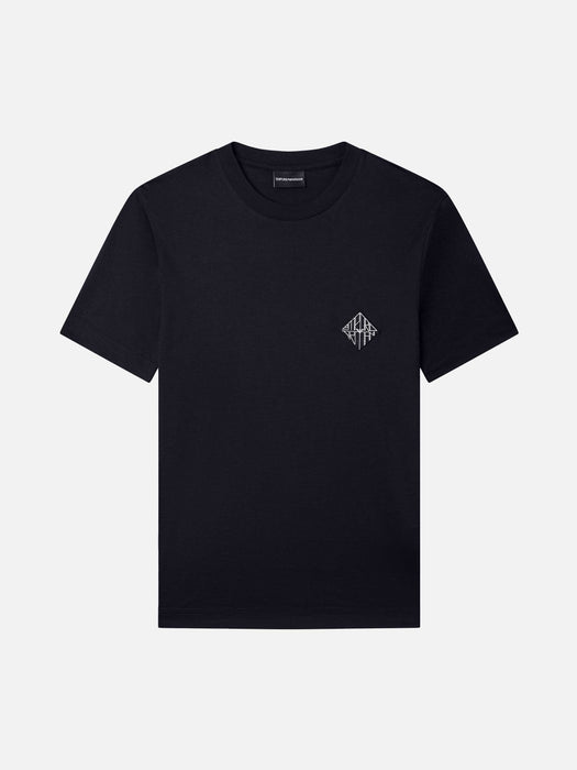 Armani Slim-fit Lyocell-blend jersey T-shirt with logo patch