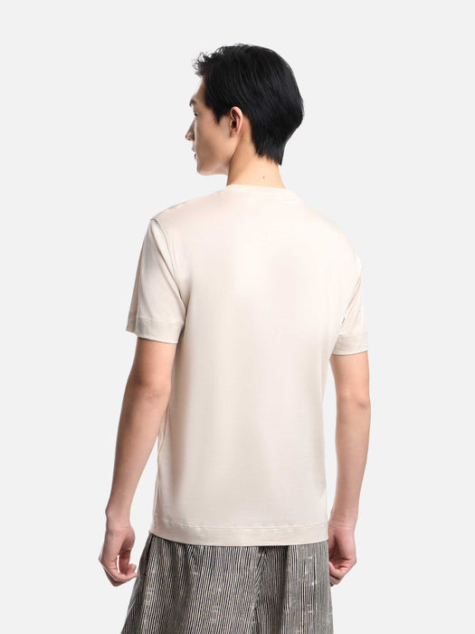 Armani Slim-fit Lyocell-blend jersey T-shirt with logo patch