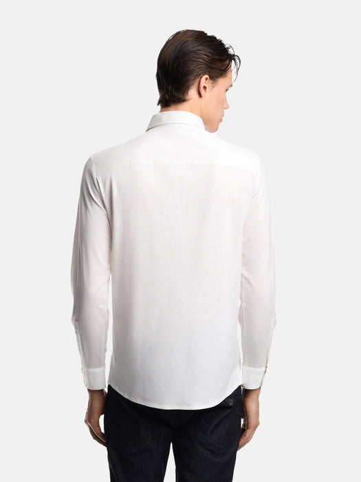 Armani Slim-fit shirt in a Lyocell-blend jersey