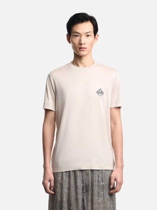Armani Slim-fit Lyocell-blend jersey T-shirt with logo patch
