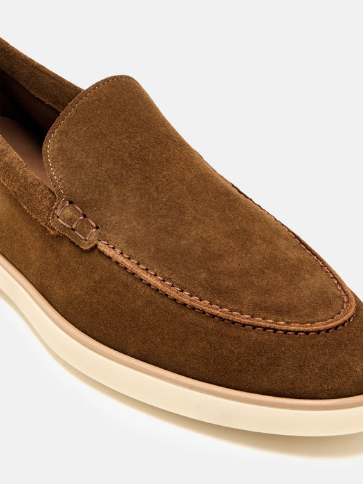Magnanni Tan Suede Loafers