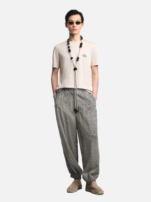 Armani Slim-fit Lyocell-blend jersey T-shirt with logo patch