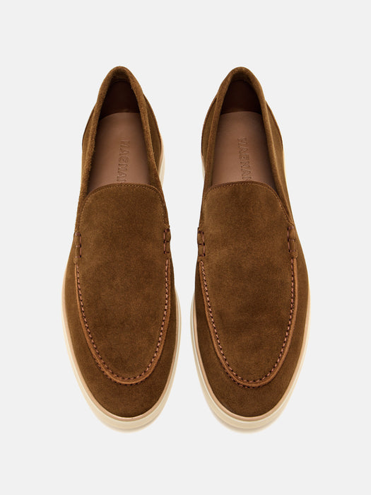Magnanni Tan Suede Loafers