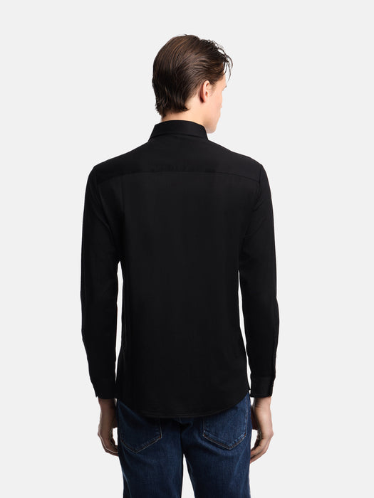 Armani Slim-fit shirt in a Lyocell-blend jersey