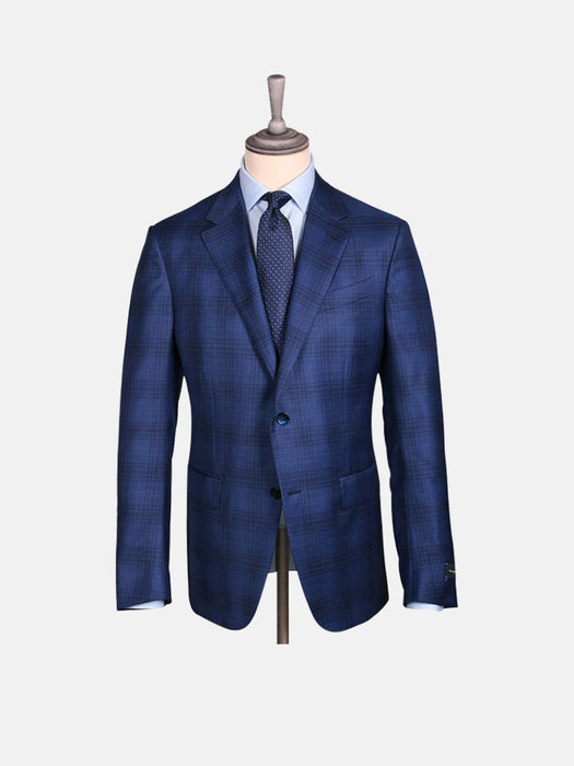 Zegna Achillfarm™ Blue Navy Check Blazer Drop 7