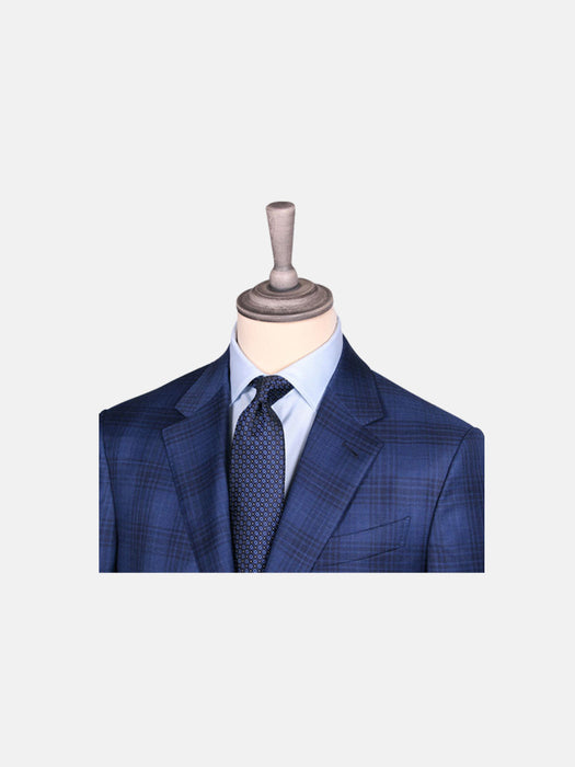 Zegna Achillfarm™ Blue Navy Check Blazer Drop 7