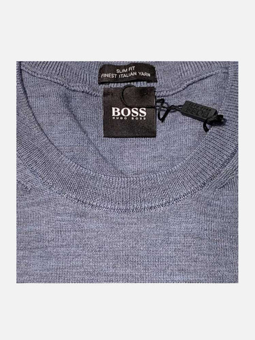 Boss Round Neck Sweater in Finest Italian Yarn-TB0110