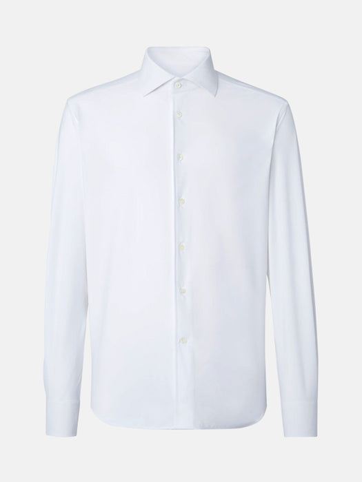 Corneliani White Jersey Cotton Shirt