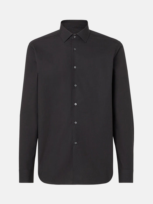 Corneliani Black Cotton Shirt