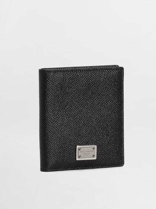 D&G Dauphine Print Calfskin Bifold Card Holder