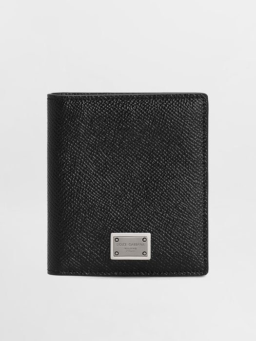D&G Dauphine Print Calfskin Bifold Card Holder
