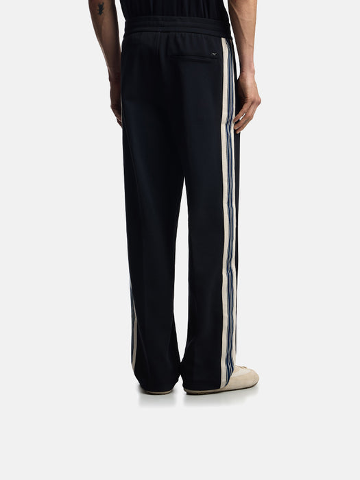 Armani ASV jersey trousers with elasticated waist and contrasting bands