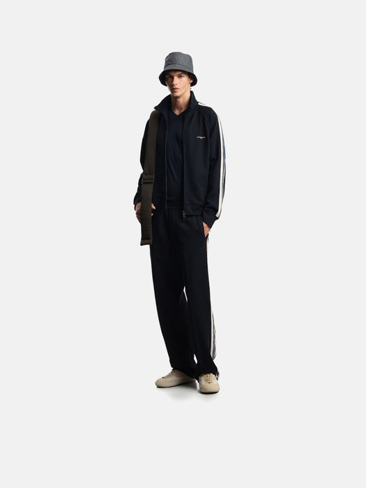 Armani ASV jersey trousers with elasticated waist and contrasting bands