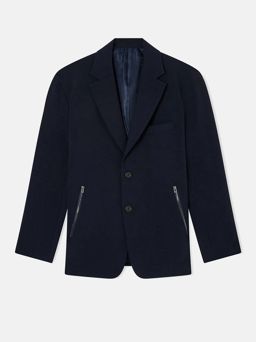 Armani Viscose Blend Twill Single Breasted Jacket