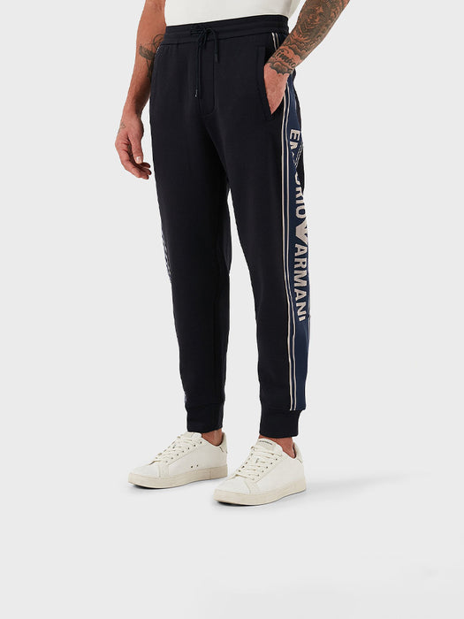 Armani ASV double-jersey joggers with logo stripes