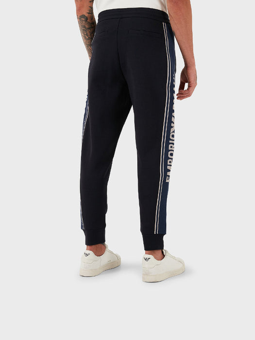 Armani ASV double-jersey joggers with logo stripes