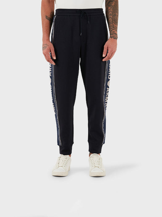 Armani ASV double-jersey joggers with logo stripes