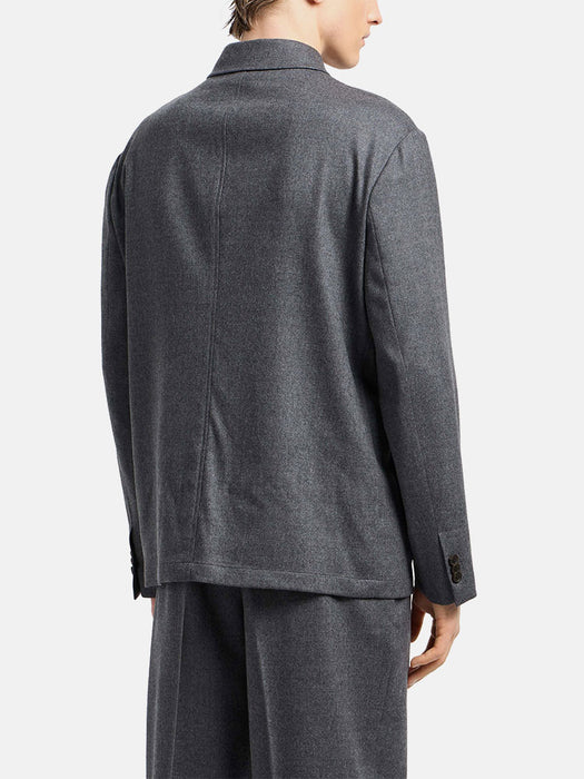Armani Virgin-wool stretch-twill shirt jacket