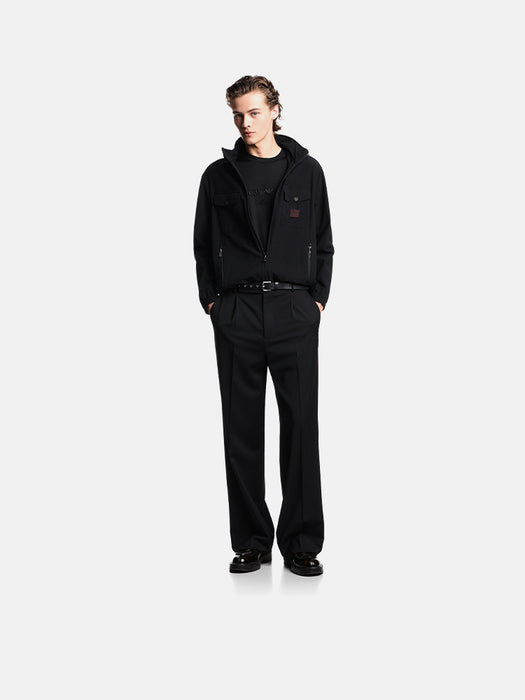 Armani ASV Lyocell-blend jersey T-shirt with oversized eagle embroidery