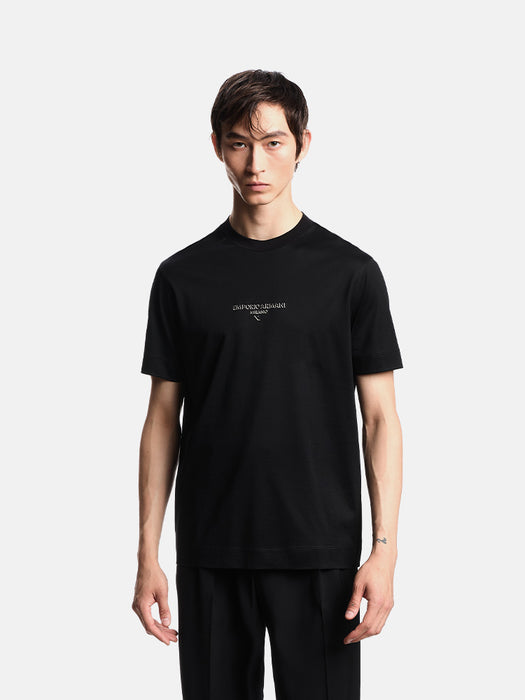 Armani Lyocell blend jersey T-shirt with 3D-effect logo