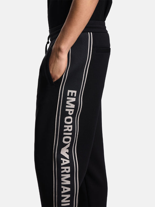 Armani ASV double-jersey joggers with logo stripes